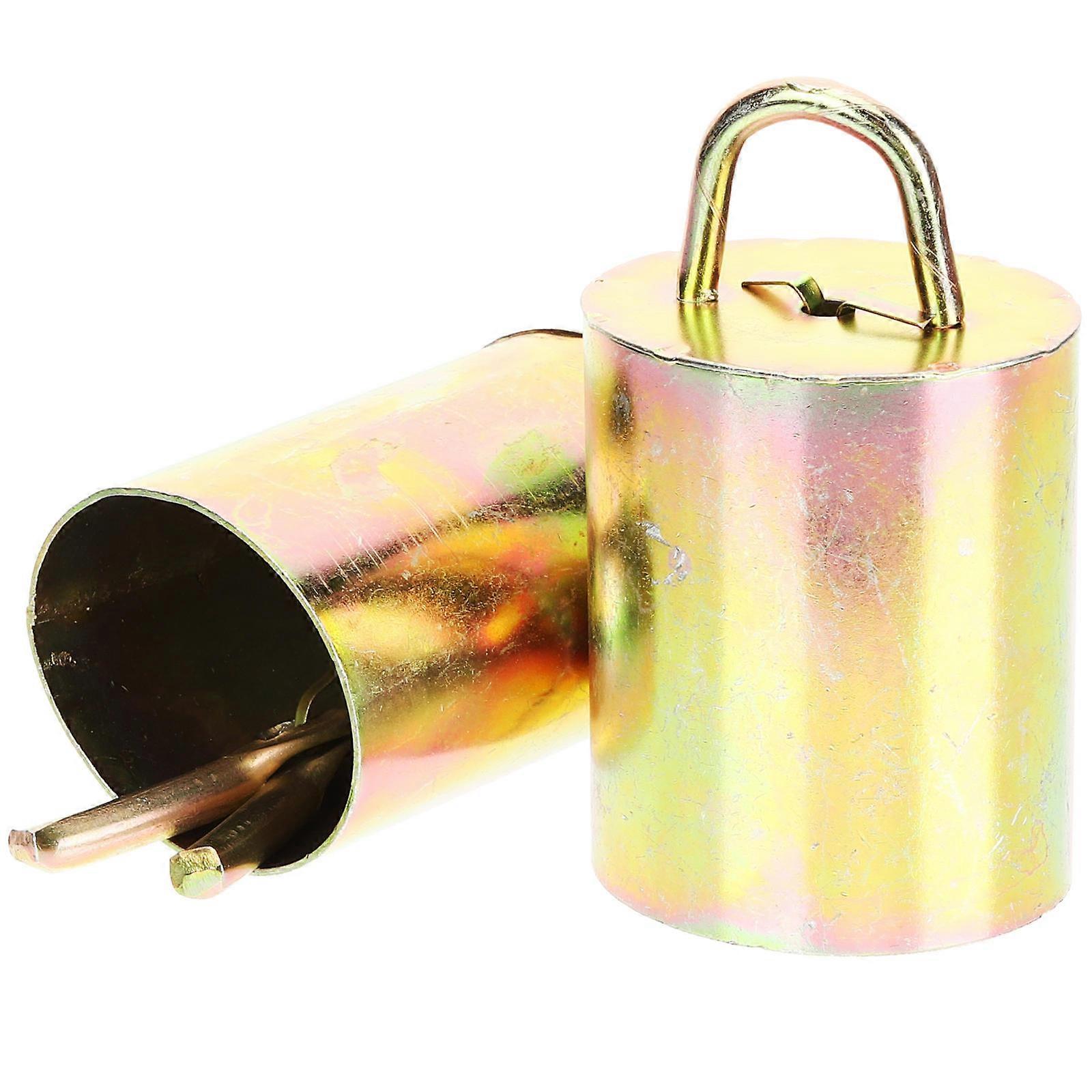 Golden Bells for Hanging Use with Clear Sound and Zinc Plating 2 Pieces
