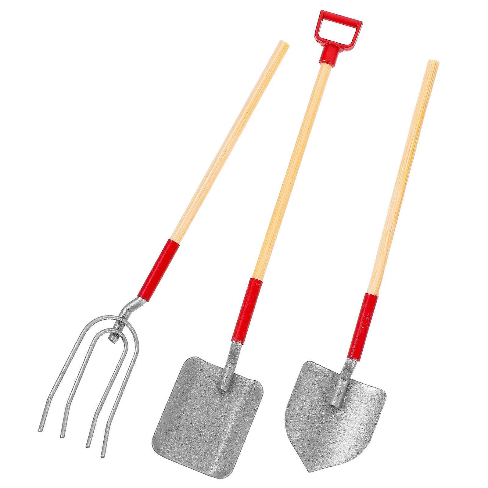 1 Set of Wear resistant Miniature Farm Tools Desktop Mini House Decor Mini Garden Tools