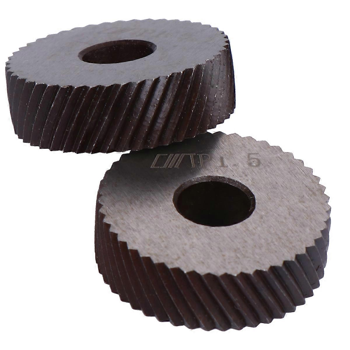 Machine Tools Dual Wheel Knurling Tool With Angled Ridges Ideal For Mechanical Processing 2.50x2.50x0.70cm Steel Pattern Pressure 2Set