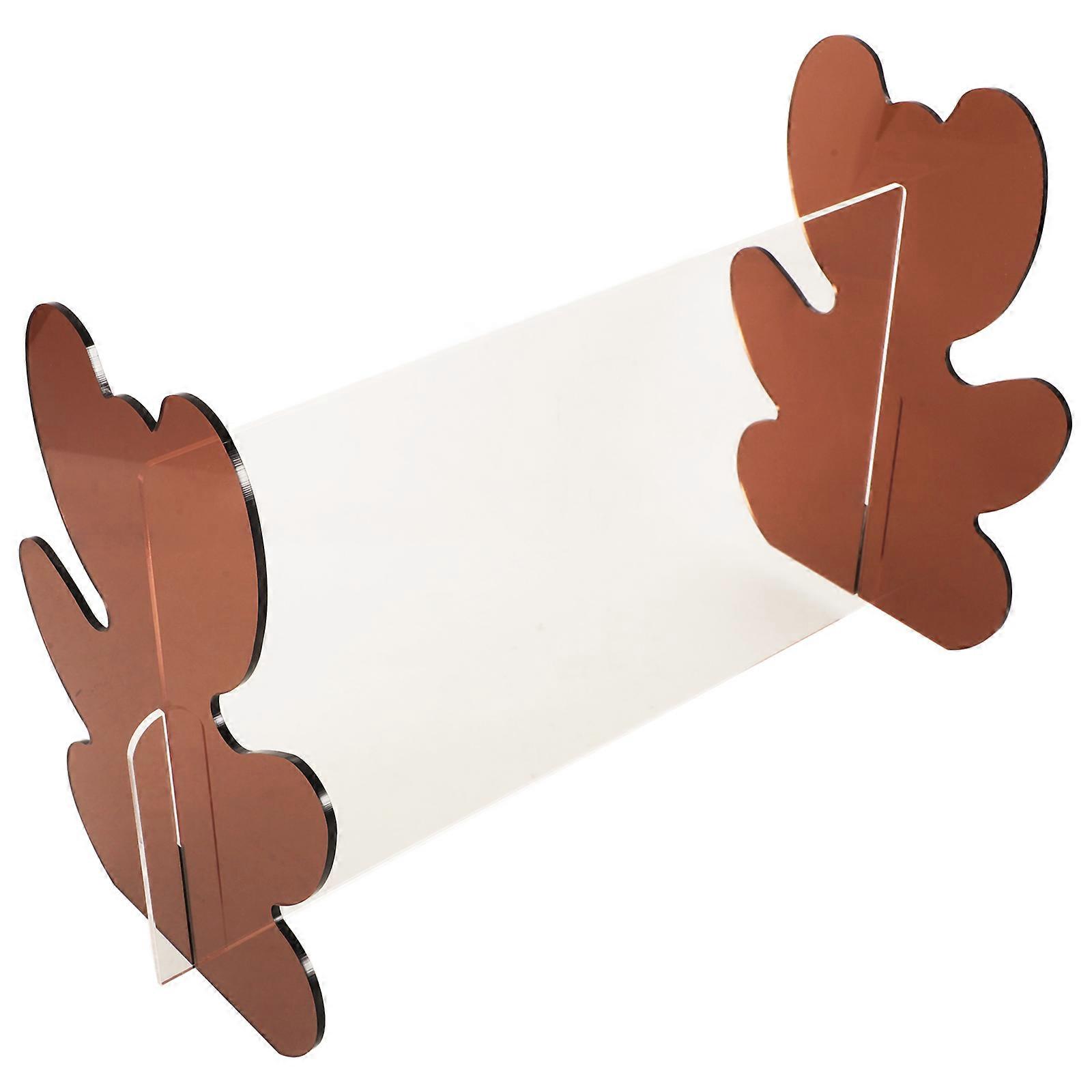 Coffee Acrylic Headband Storage Organizer with Multifunctional Design and Cute Bear Shape for Home Use