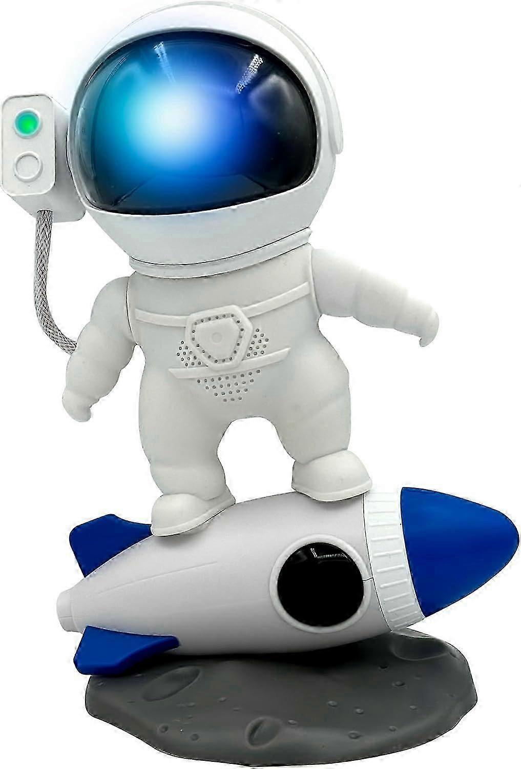 Rocket Man - Astronaut Bluetooth Speaker with Starry Night Light Projector, White Noise, T