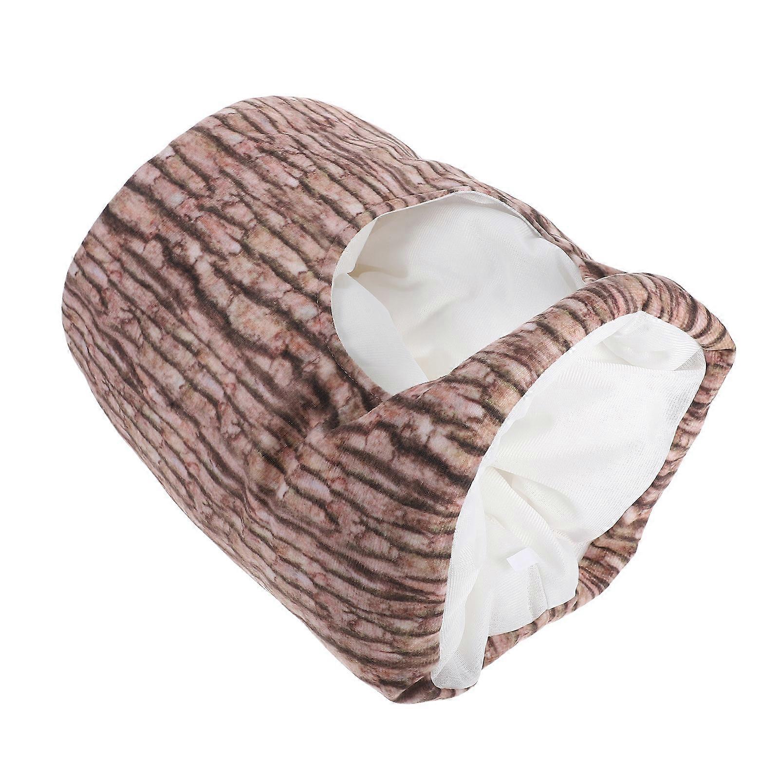 Tree Stump Plush Hat for Christmas Parties – Funny Headwear for Performances, Photos, and Decorations, Soft and Comfortable Novelty Hat with Unique