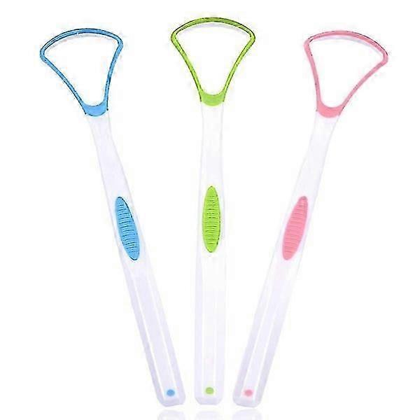 3-Piece Soft Silicone Tongue Scraper Set