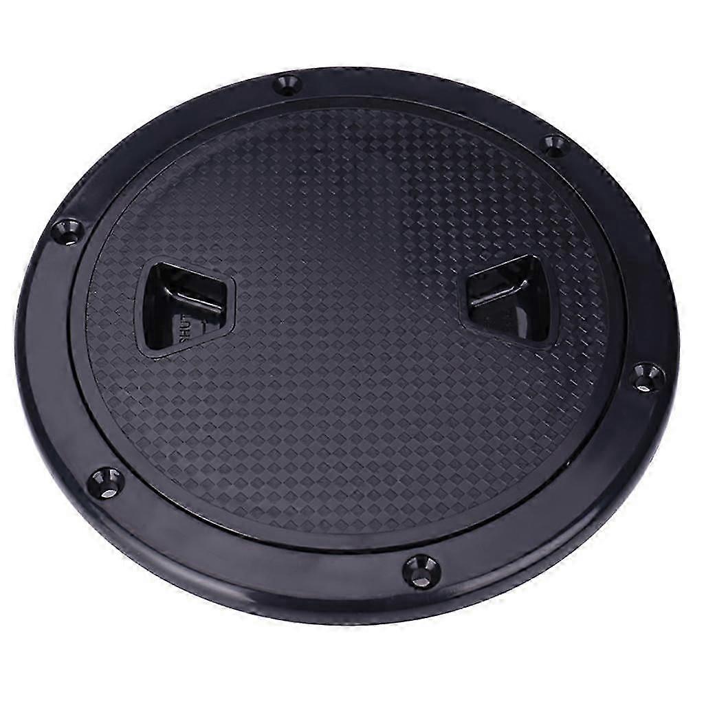 Black 4" Access Hatch Cover Screw Out Deck for Marine Boat RV