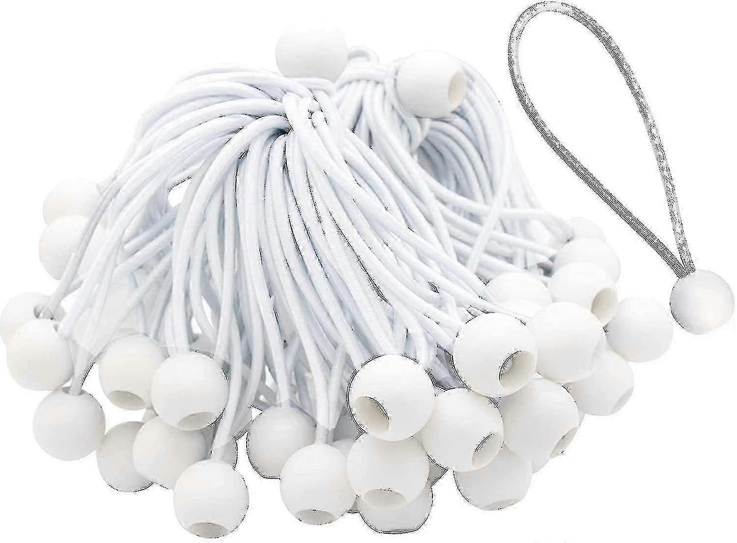 50 Pack Heavy Duty Bungee Cords με μακριές πόρπες για την ασφάλιση μαρκίζες, σκηνές, πανό, μουσαμάδες, υπαίθριο θόλο και πολλά άλλα
