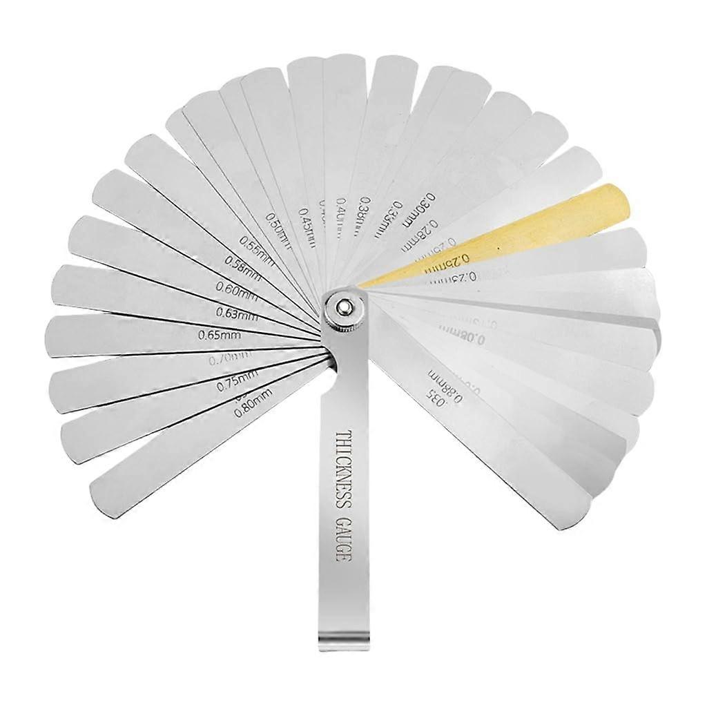 Professional Feeler Gauge Set with Multiple Thicknesses and Dual Marking for Precision Engineering Tasks 32X Cushion A