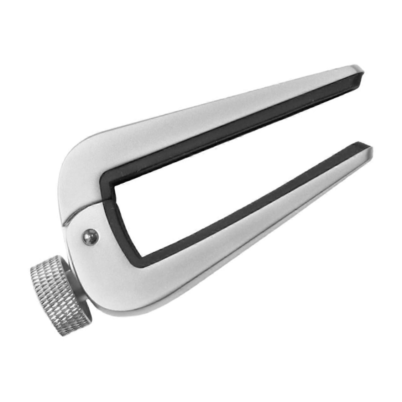 12Fret Adjustable Guitar Capo for Acoustic Classical Guitar and Bass Mandolin Silver Precise Tone Adjustment Robust and Versatile