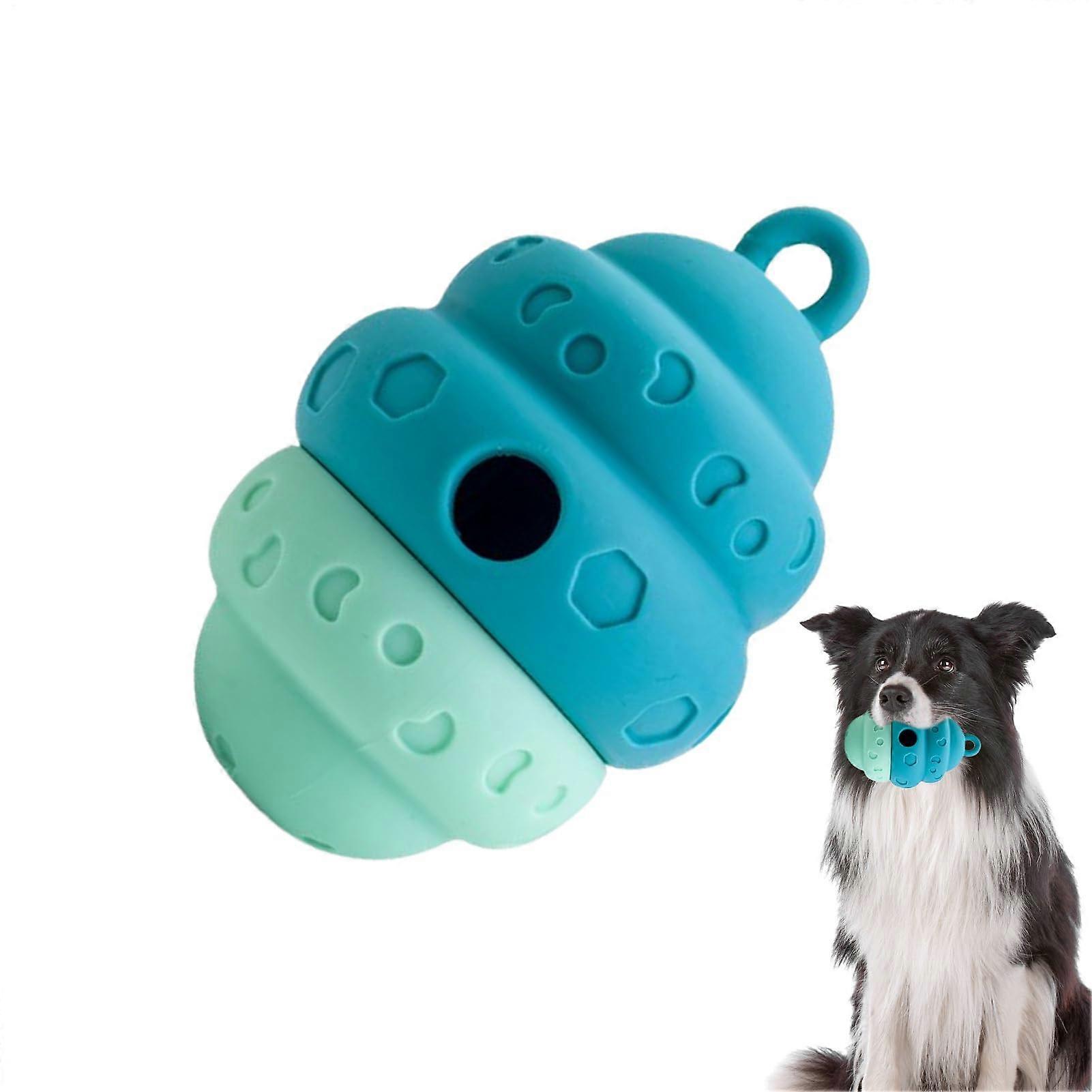 Dog Feeder Toy, SlowFeeding  Ball  ChewResistant Silicone for Puppy