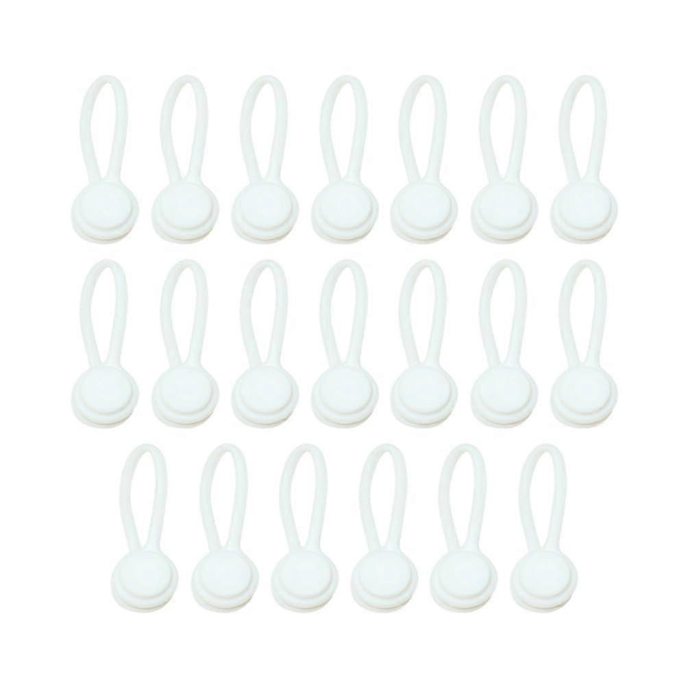 20Part Cable Organizer, Minimalist Silicone Cable Organizer for Data, Headphone, and Charging Cables Ref: 9964