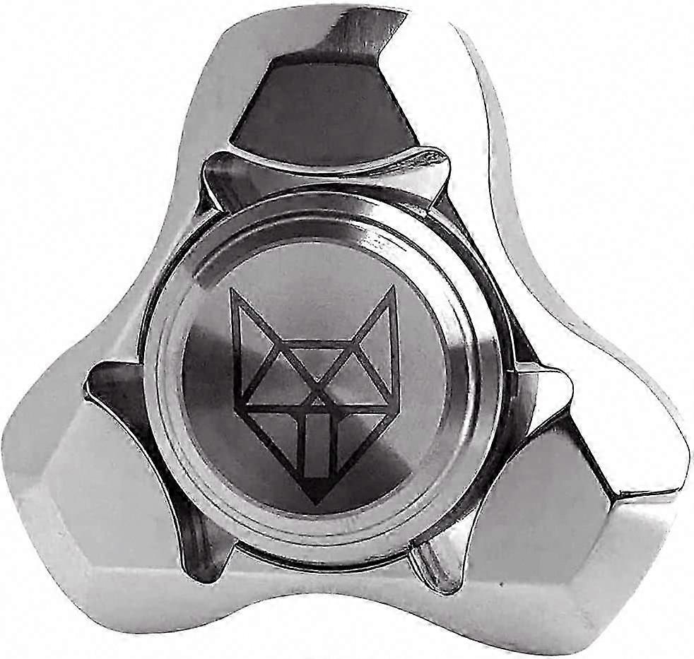 ステンレス鋼サイレントベアリング付きトライメタルスピナーおもちゃ、4〜6分間のシルバーミストデザイン