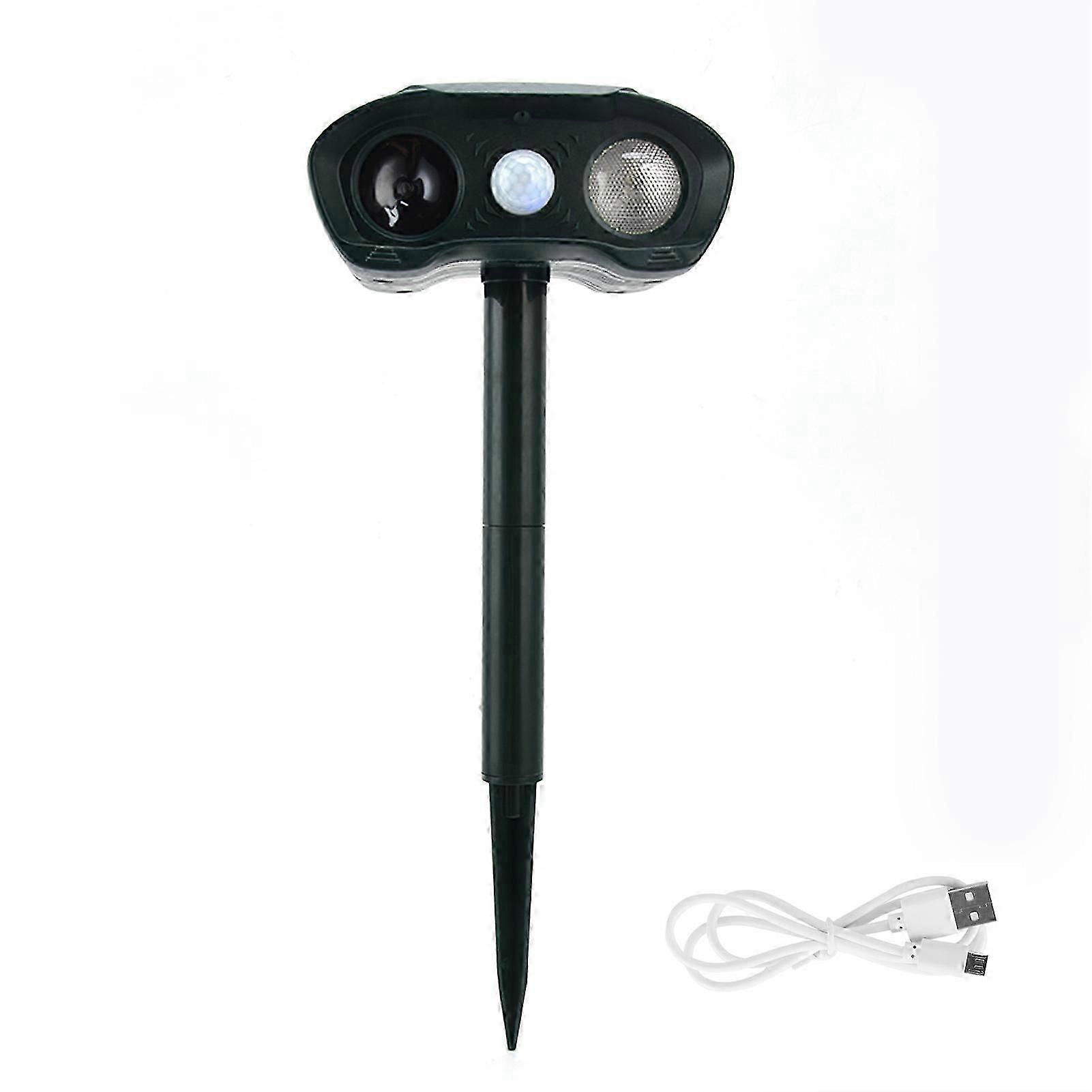 Solar Powered Animal Repeller Ultrasonic Mouse Repeller with 3 Gears Function for Outdoor