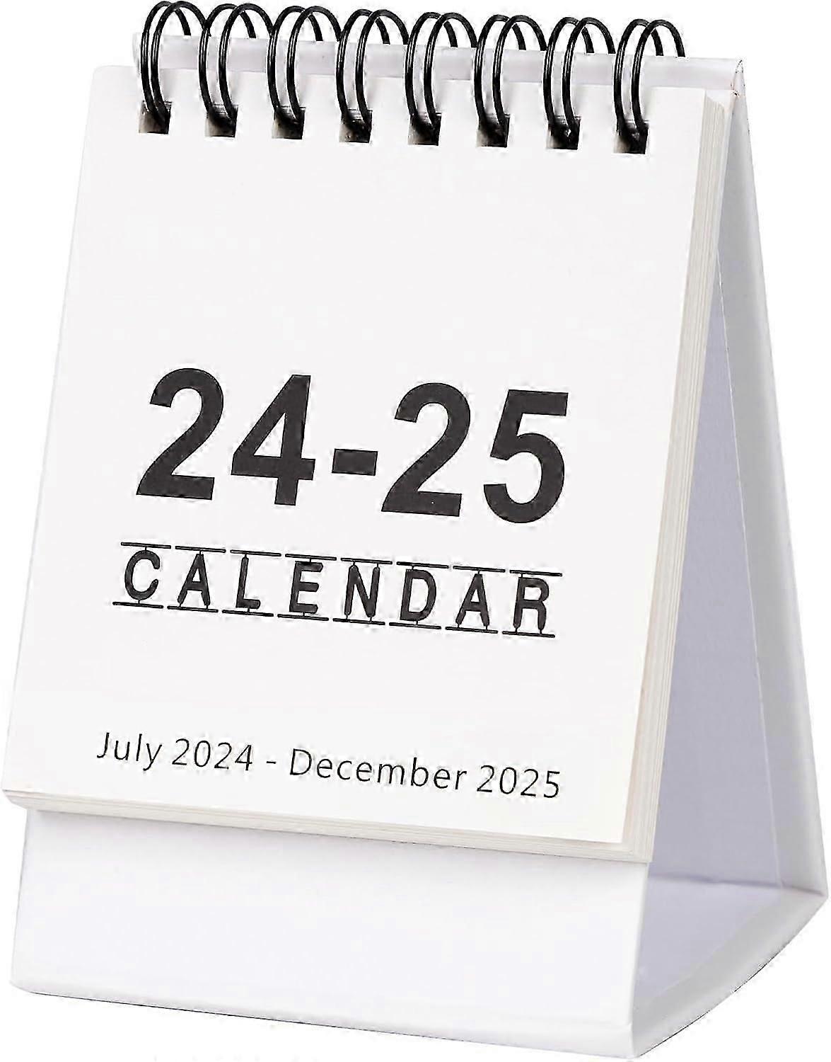 تقويم مكتب صغير ، من يوليو 2024 إلى ديسمبر 2025 تقويم صغير