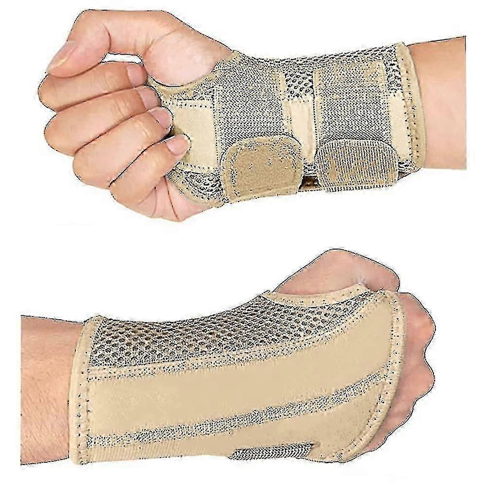 Carpal Tunnel Wrist Brace - Breathable Support Splint with Adjustable Straps
