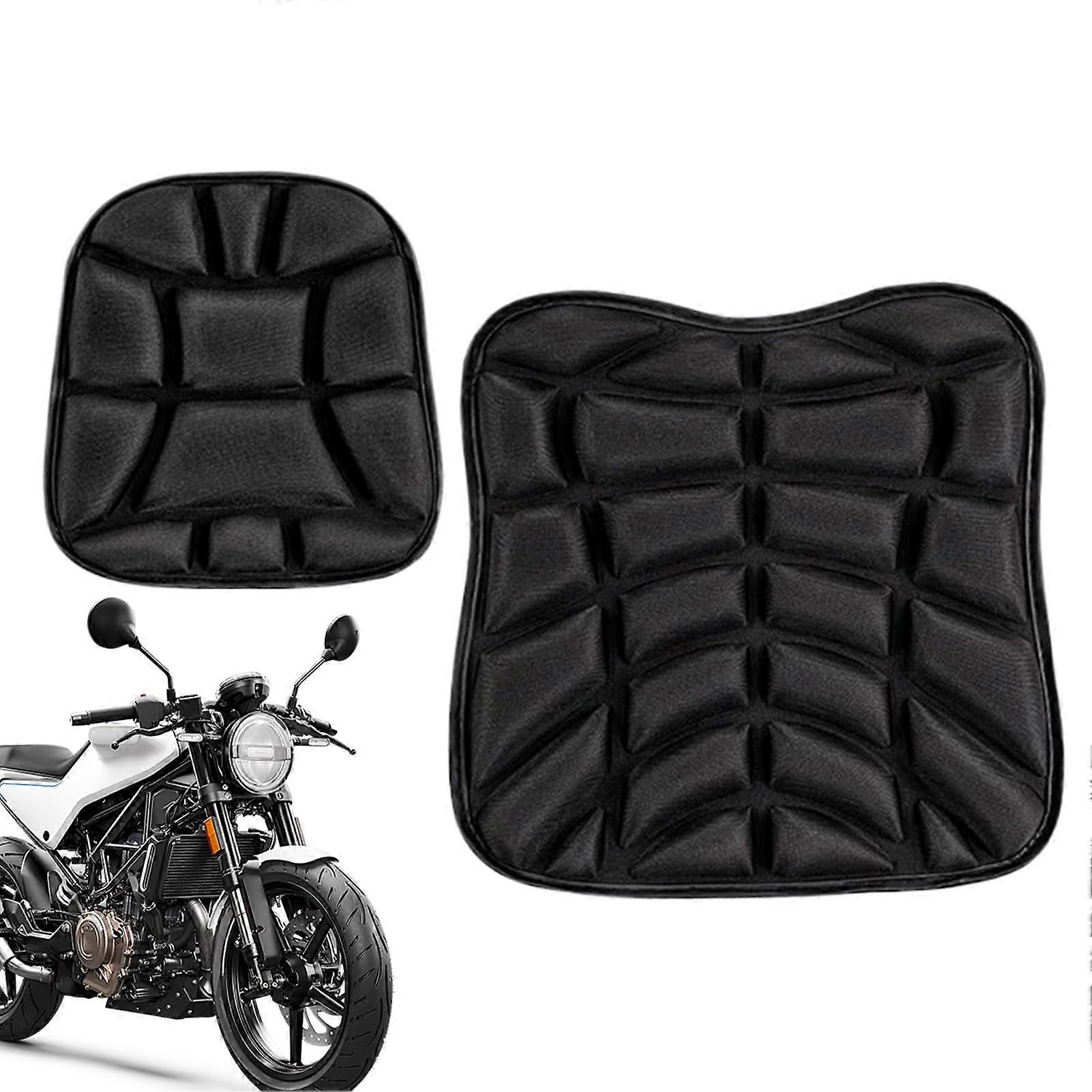 Motorcycle Seats - Breathable Soft PU Seat Cushion, High Elastic Design, Retro Style, Comfortable Accessory for Motorbikes