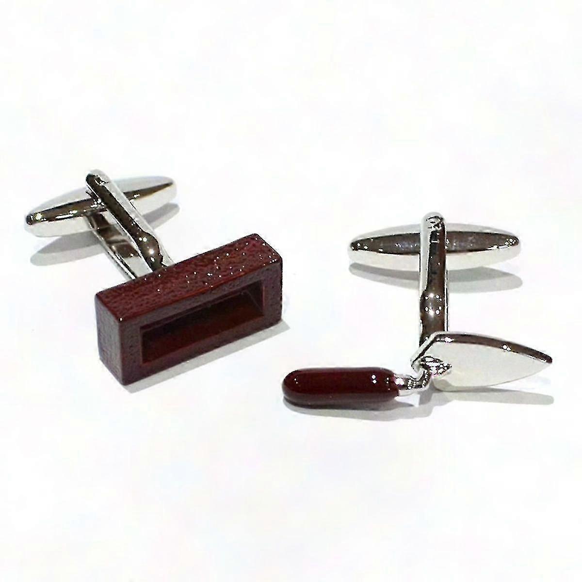 Bricklayer Cufflinks Gift Box - DIY Trowel Design SZRH A-B