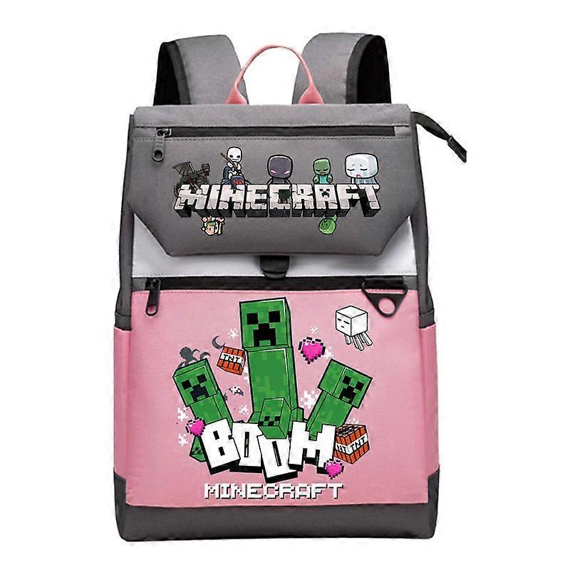 Minecraft student backpack, cartoon patterned backpack, children's backpack Style 2