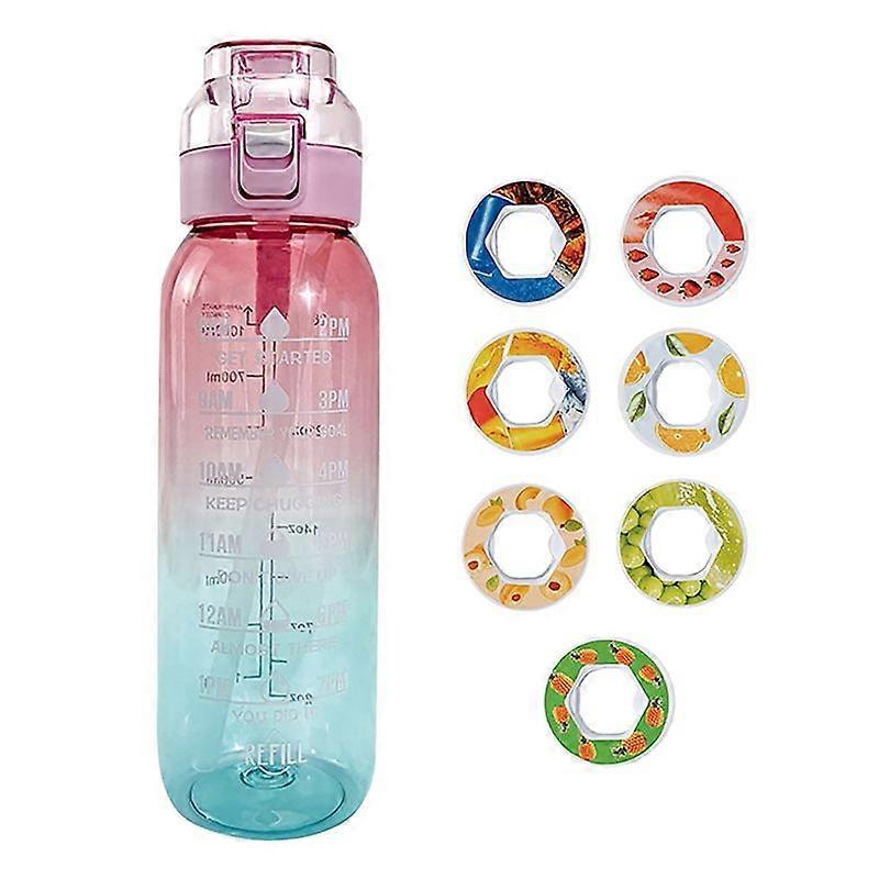 1000ml Large Capacity Tritan Flavored Water Bottle