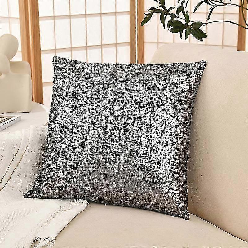 2 Pack Sequin Throw Pillow Covers Decorative Pillow Covers for Couch