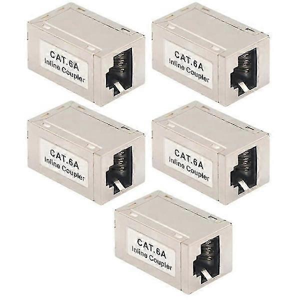 5-Pack Cat6 A Ethernet Adapter Coupler Patch Cable Rj45 Adapter Cat6 Lan Connection