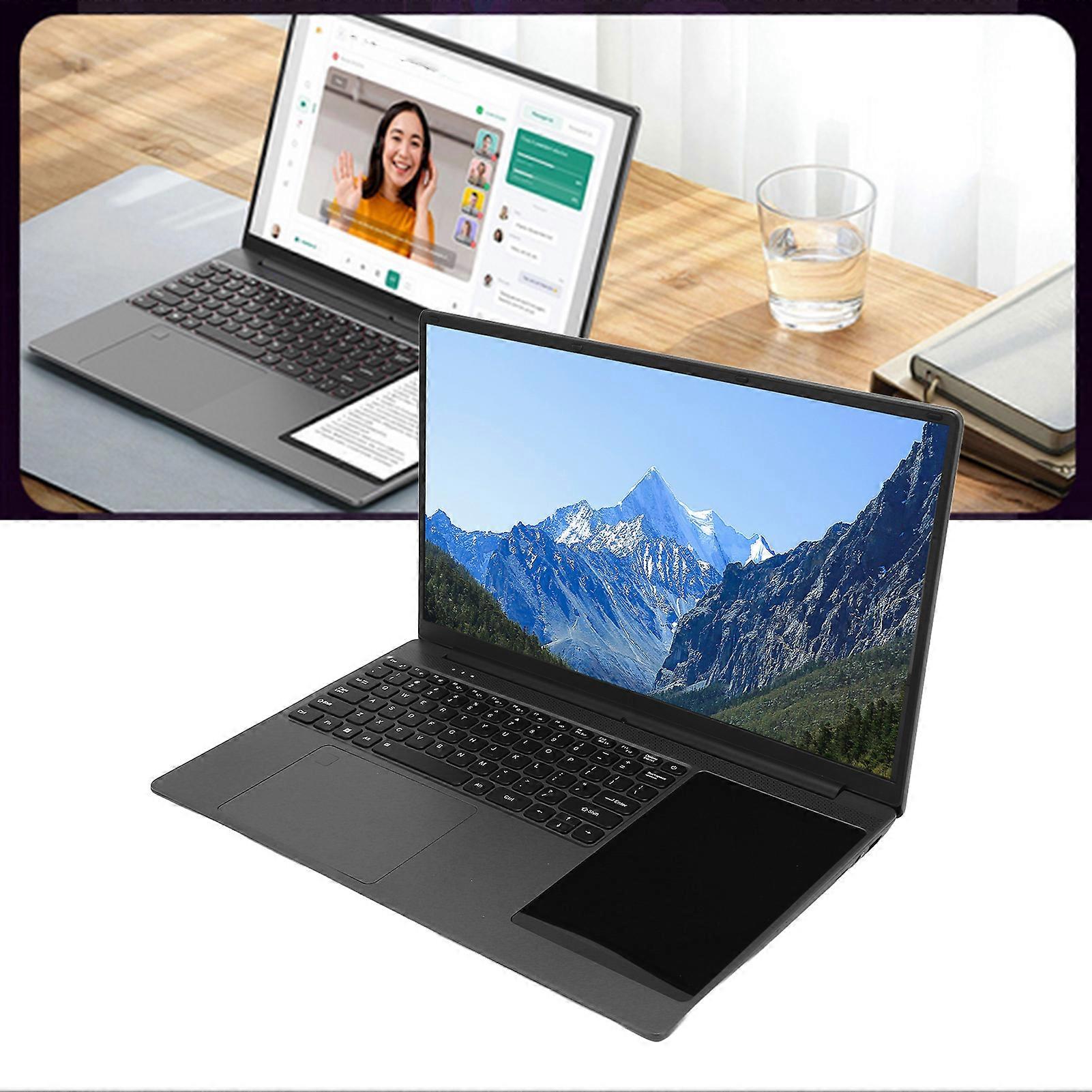 15.6" Dual Screen Laptop with 7" Touch Display, 16GB RAM, Win 10/11