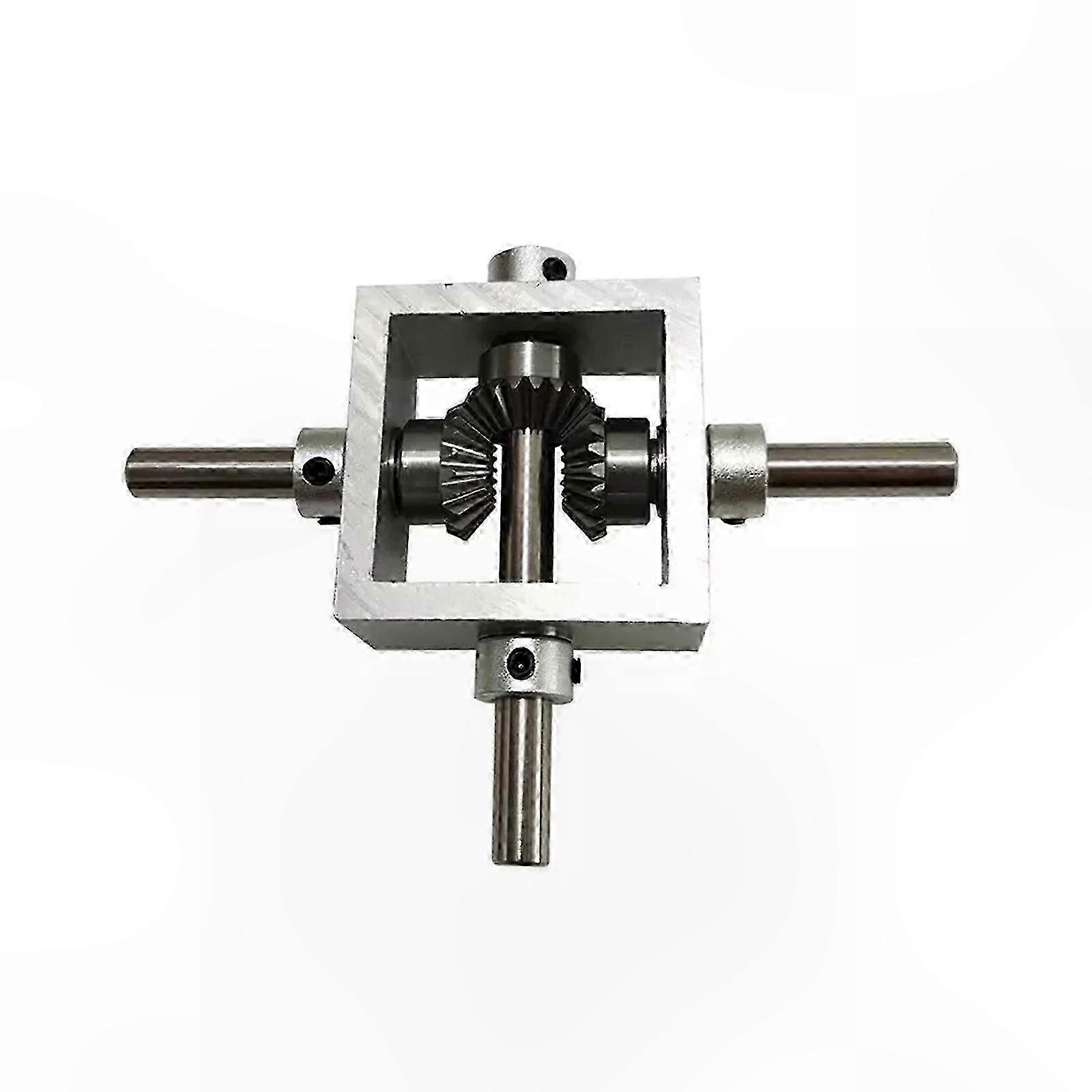 Right Angle Gearbox with Dual Output Shaft and 1:1 Ratio for Reverse Transmission