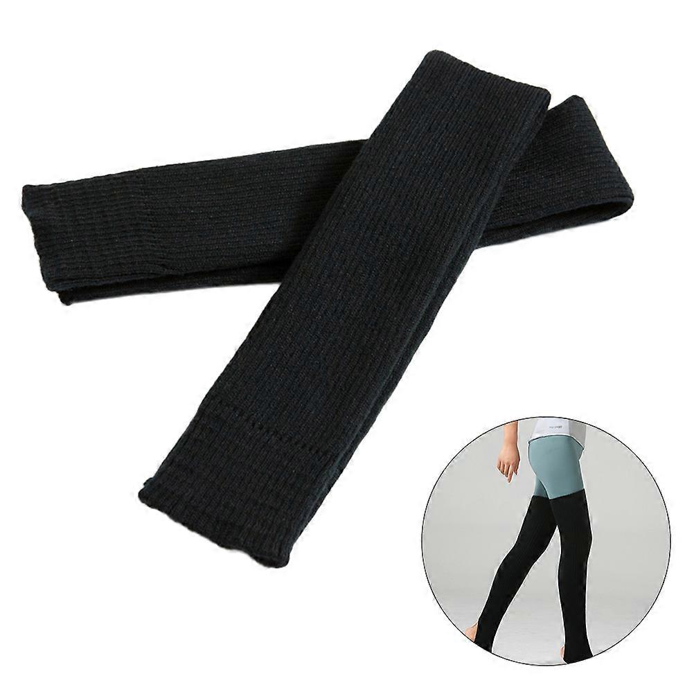 Black Acrylic Yoga Socks for Dancing or Exercising Retain Shape Resist Shrinkage 75cm