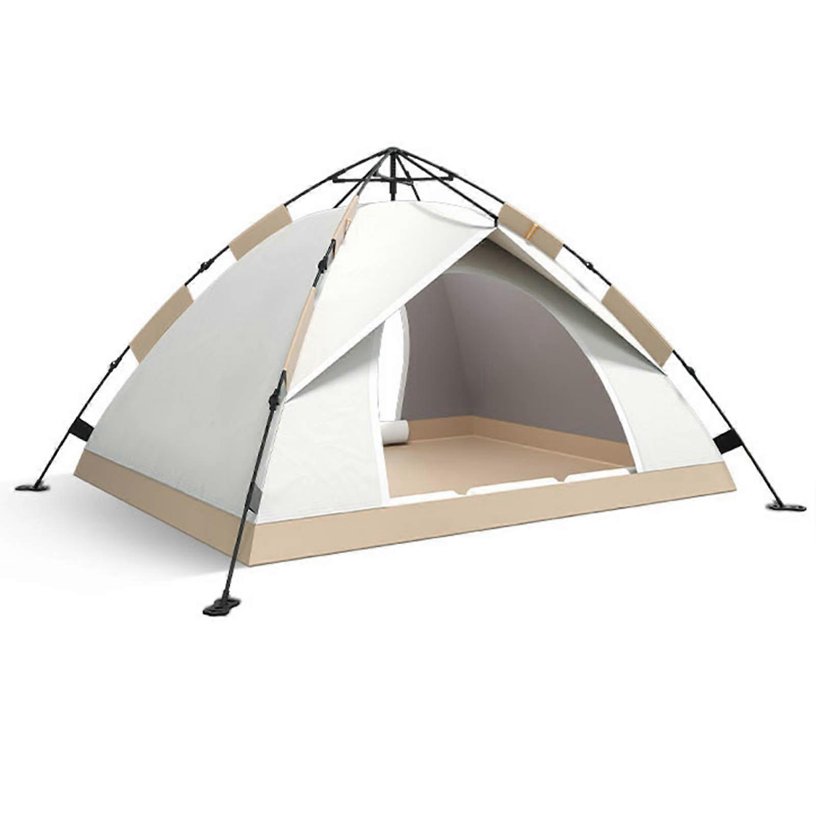 Easy Pop Up Tent 3-4 Seater White Sunproof Rainproof Quick Open