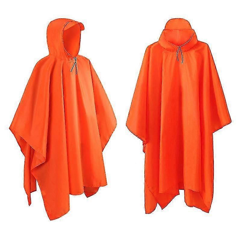 Reusable waterproof raincoat and 1 storage bag