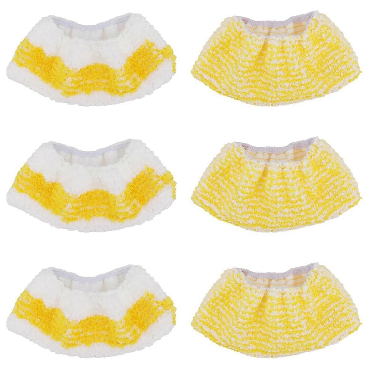 6PCS Microfiber Mop Cloth Rag for Easyfix SC1 SC2 SC3 SC4 SC5 Steam Cleaner Replacement Hand Nozzle Cloth Set