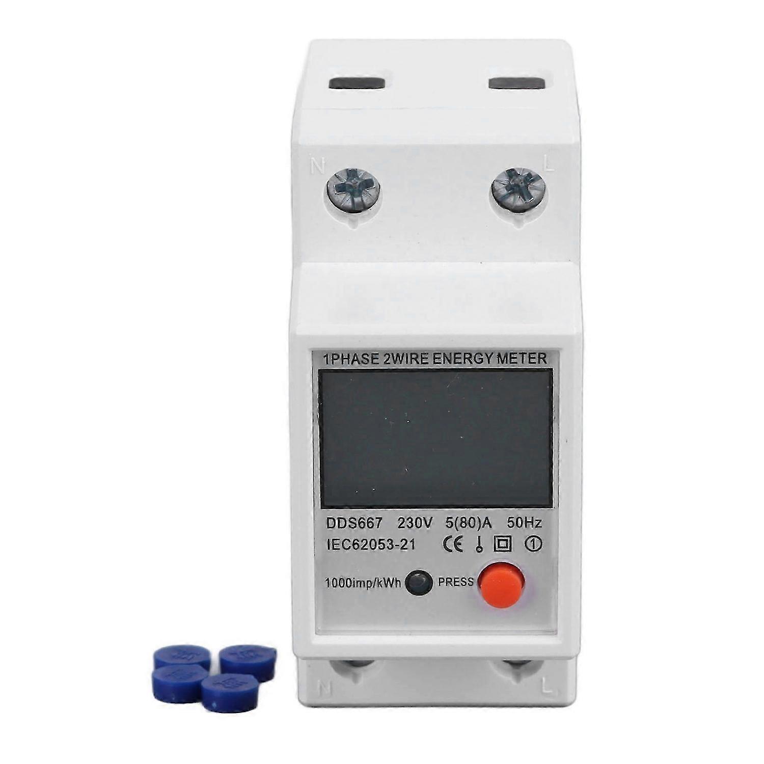 High quality Single-phase multi-function electric energy meter LCD display