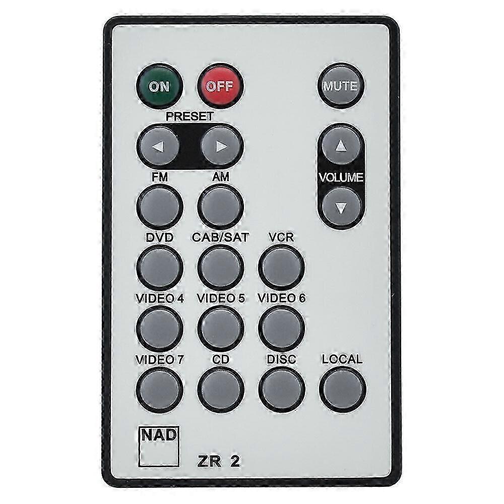 ZR 2 ZR2 For NAD Zone 2 Sound Stereo AV Receiver Remote T175 T773