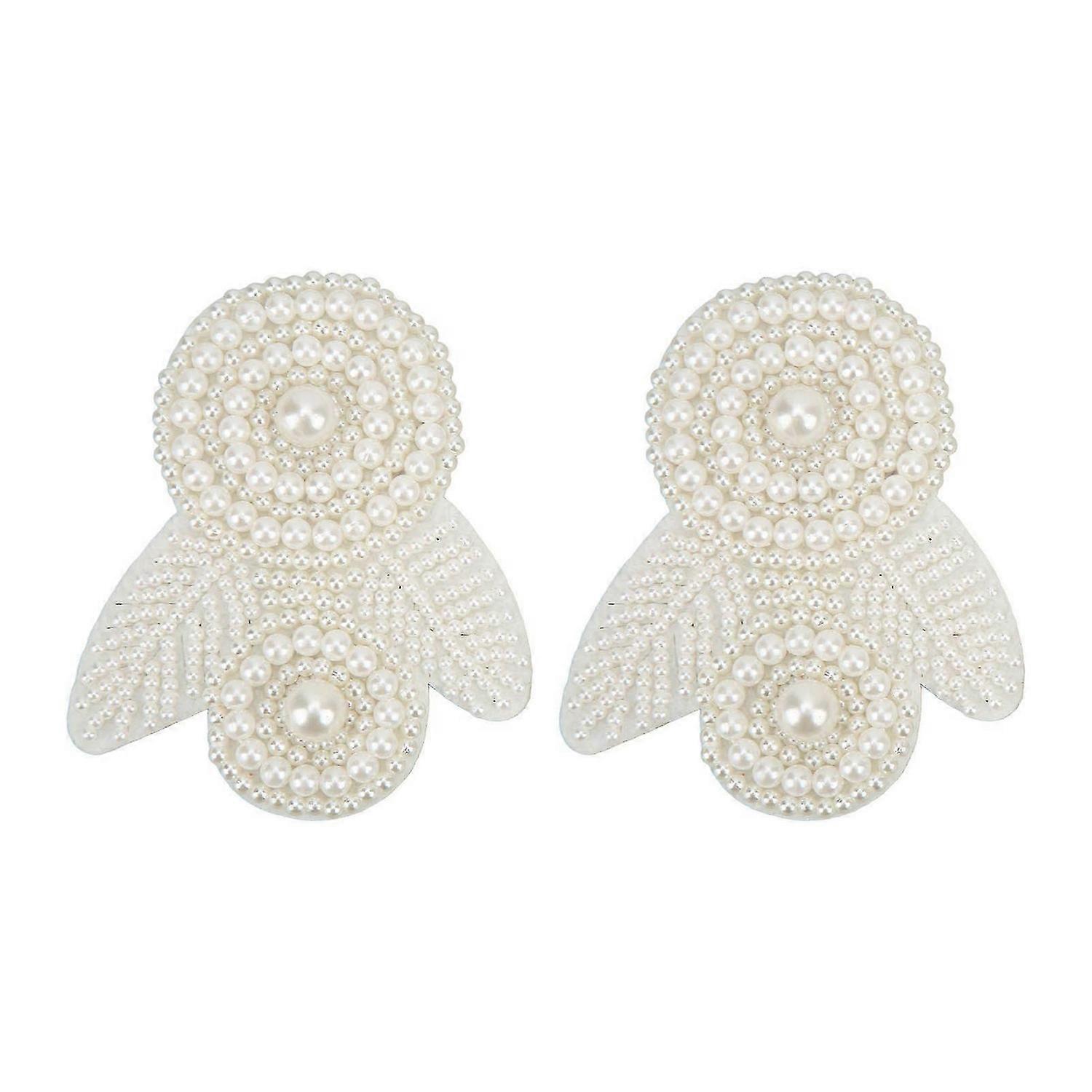 2025 Latest Model 2Pcs Pearl Shoe Flower Shining Appearance Novel More