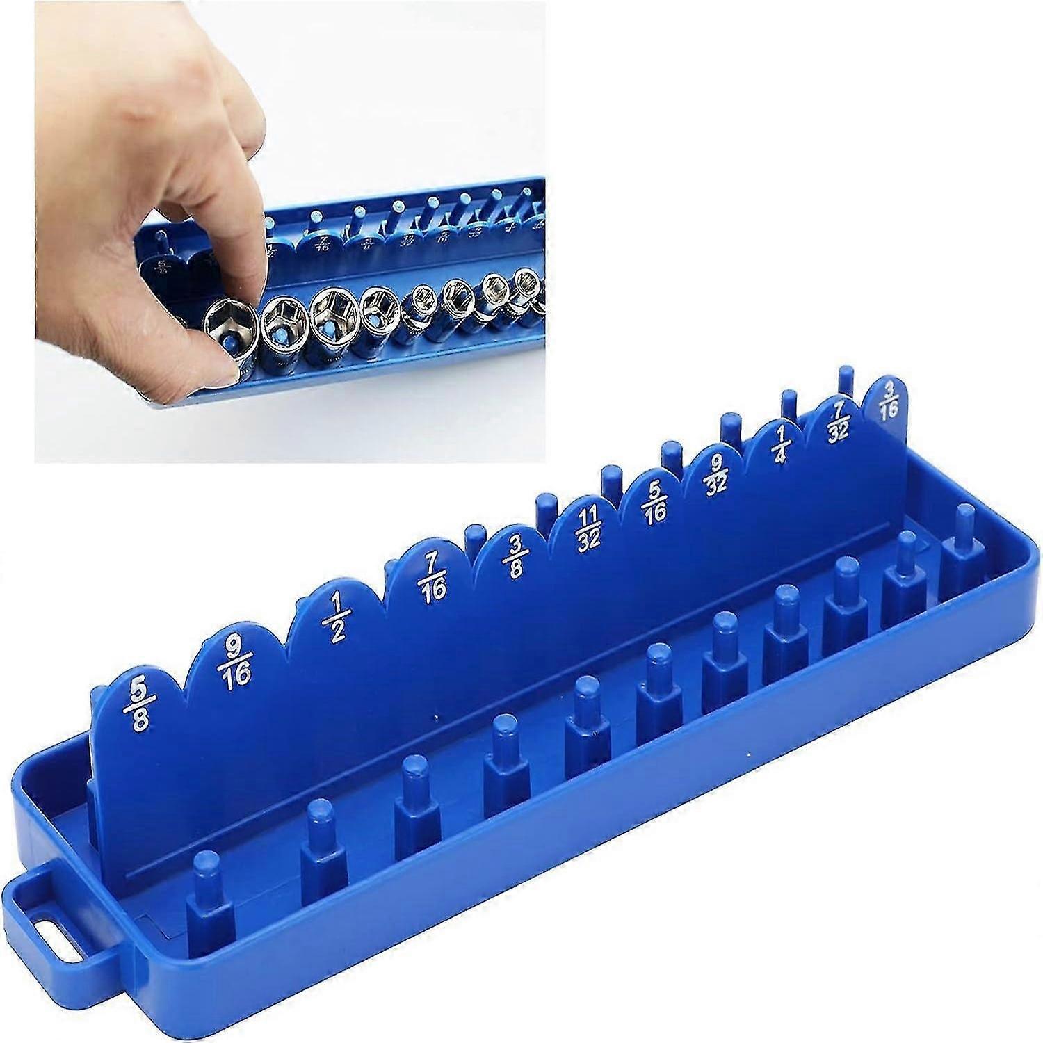 Socket Storage, Rail Tray Socket Holder Good Durability Storage Case 1/4in Hanger Placing for Mechanic