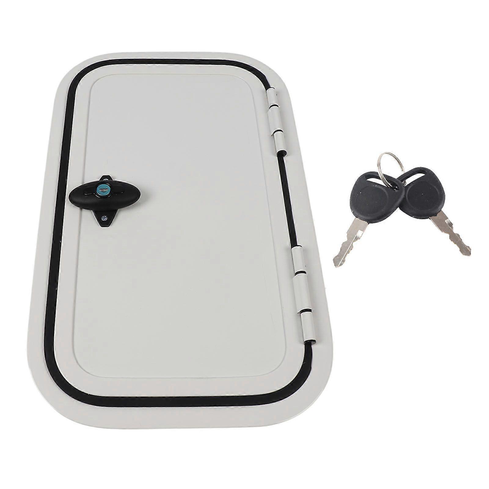 RV Baggage Door H500 W300mm Rounded Corner UV Protection Access Storage Door for Trailer