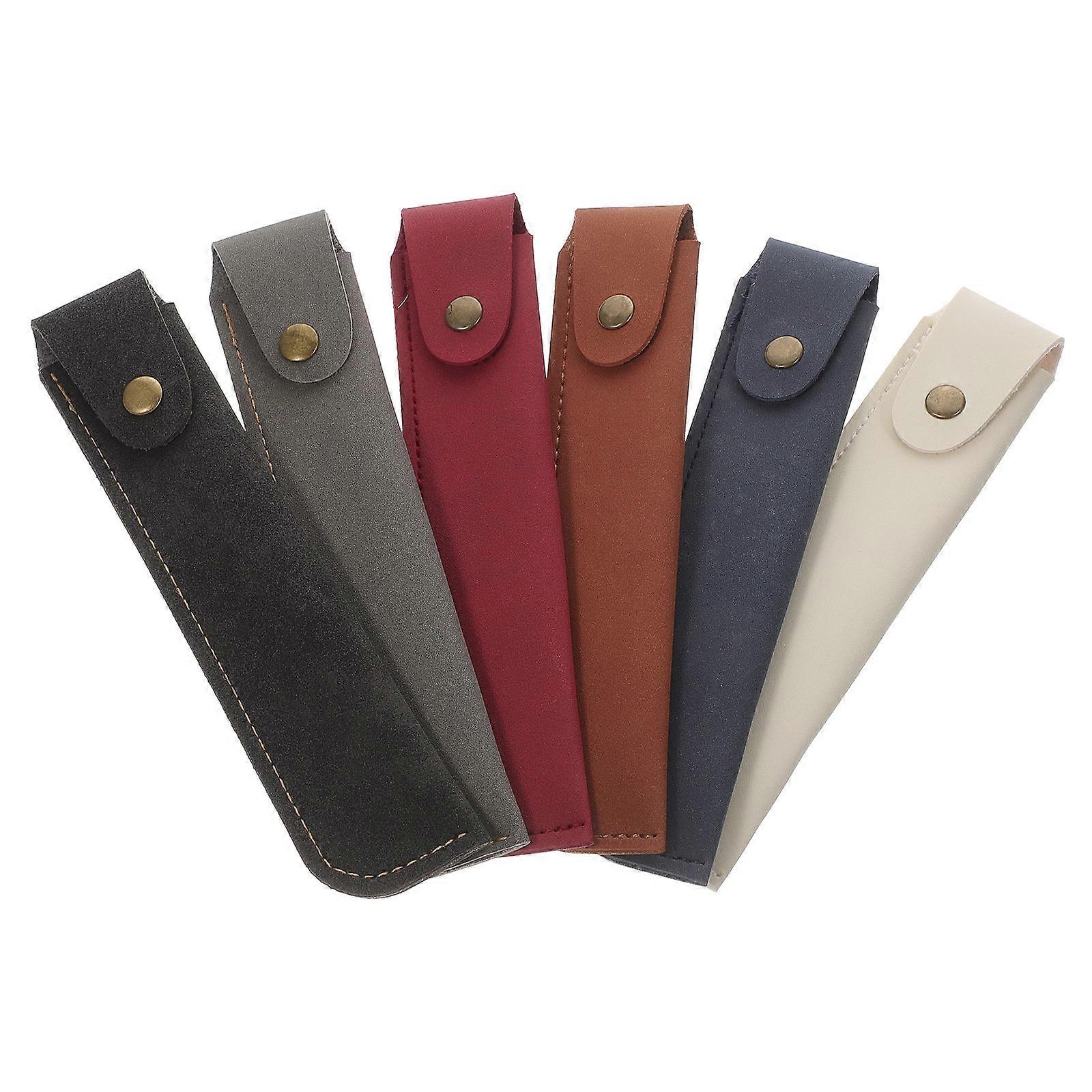 Handmade PU Pen Pouch for Fountain Pen Protection 12Pcs Set