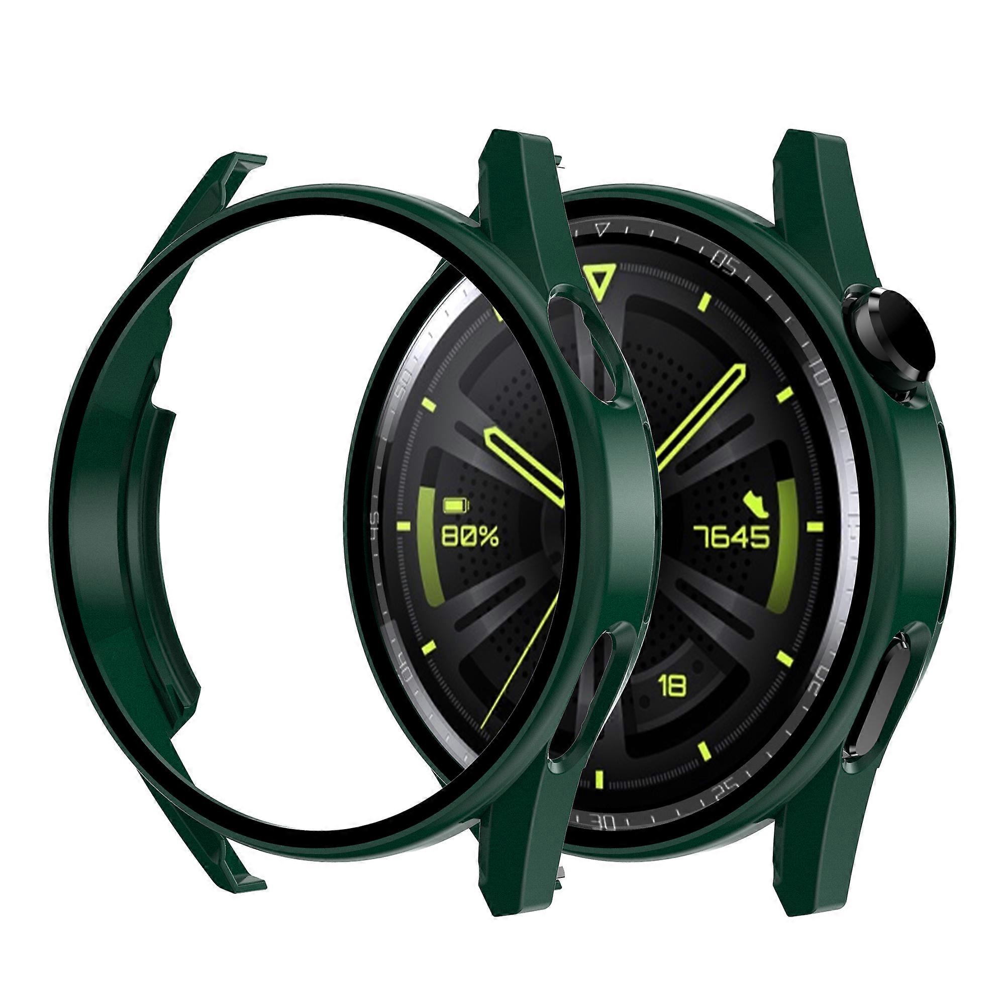 Scratch-proof Electroplating Frosted Watch Case Frame with Tempered Glass Screen Protective Film for
