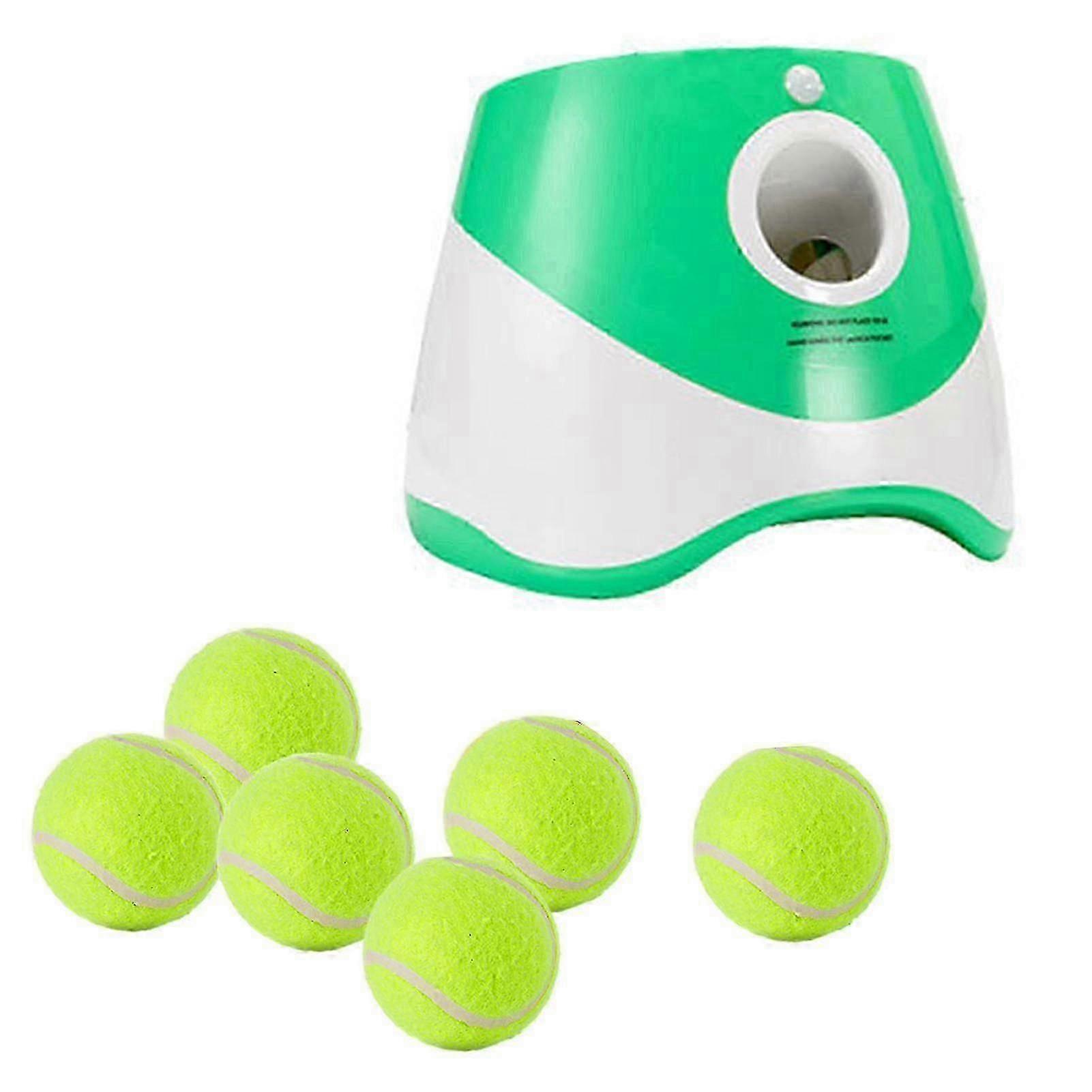 Durable Ball Throwing Machine for Dogs Includes 3 6 9 Balls for Pet Exercise and Play