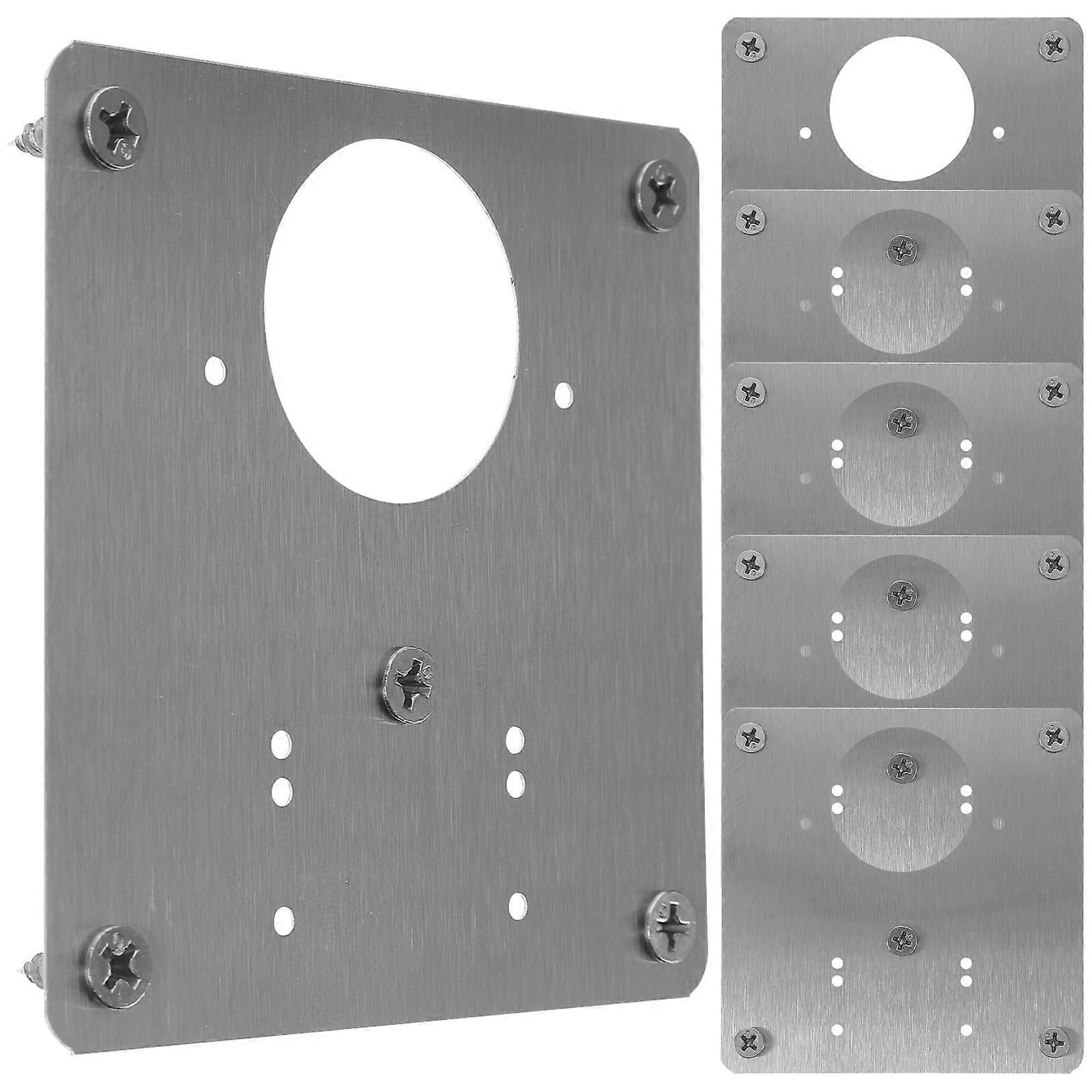 Steel Hinge Plate Hinge Repair Plate for Cabinet Door with 12Pcs Pack