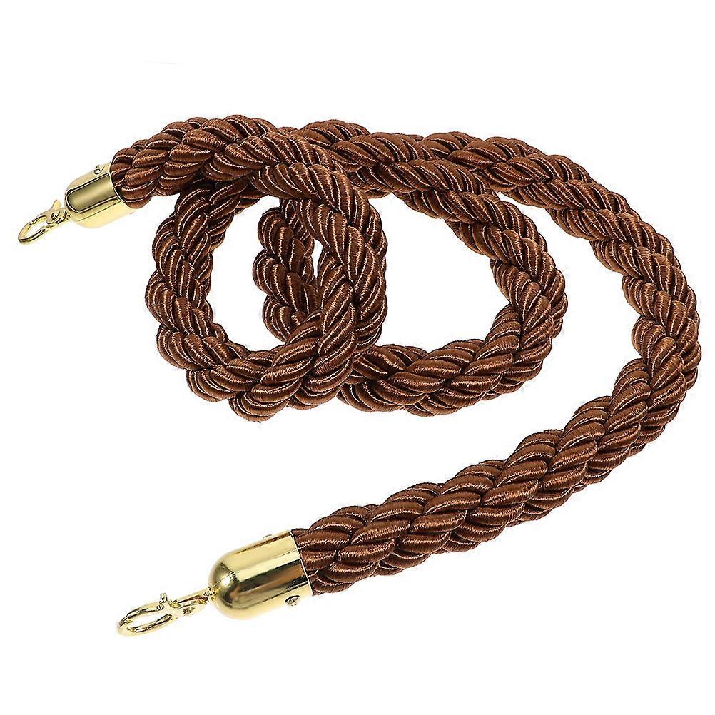 Hemp Stanchion Rope for Crowd Control with Hook Braided Rope Barrier 1m