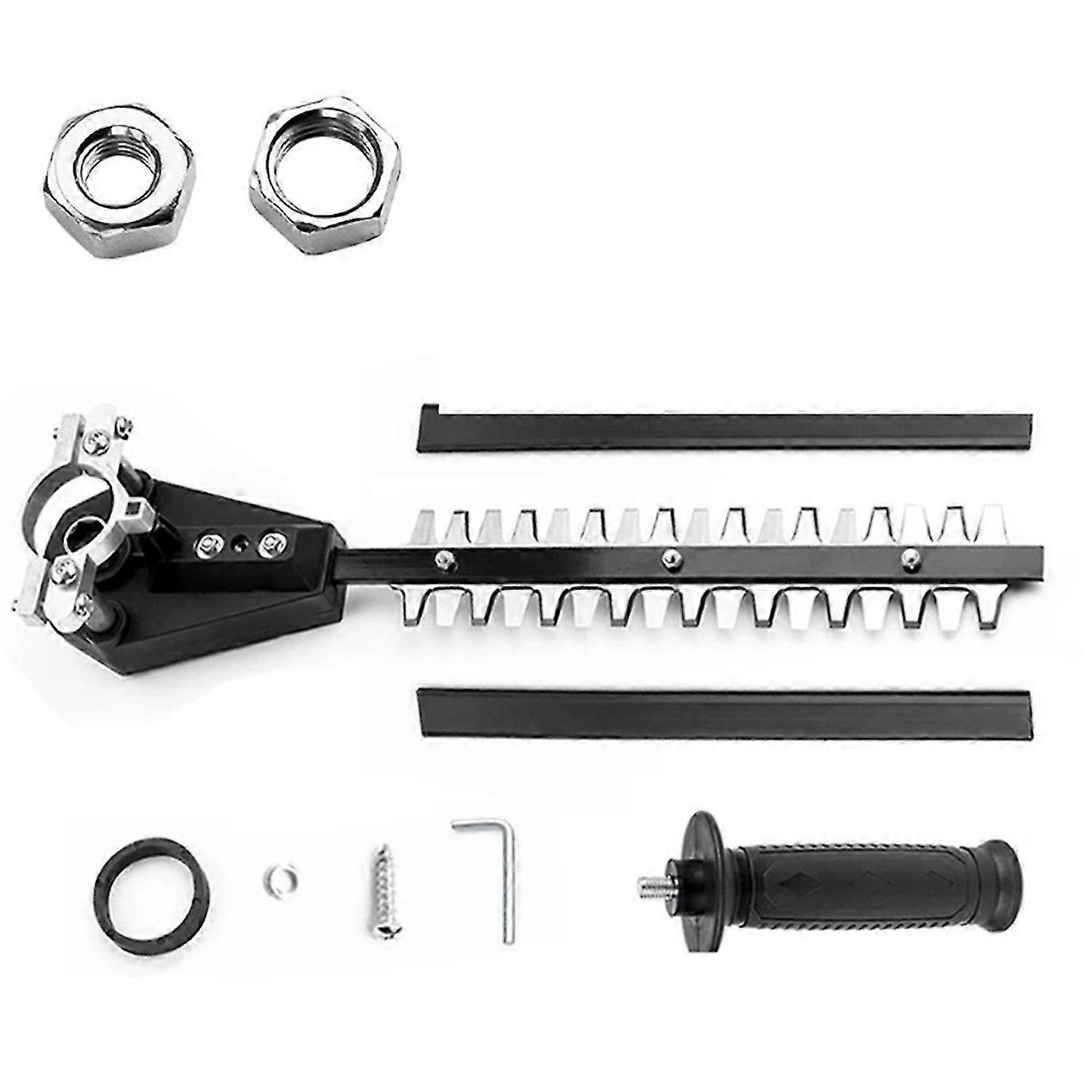 New 9-Tooth Hedge Trimmer Adapter Attachment 450mm Lawn Mower,Angle Grinder to Cordless Hedge Trimme