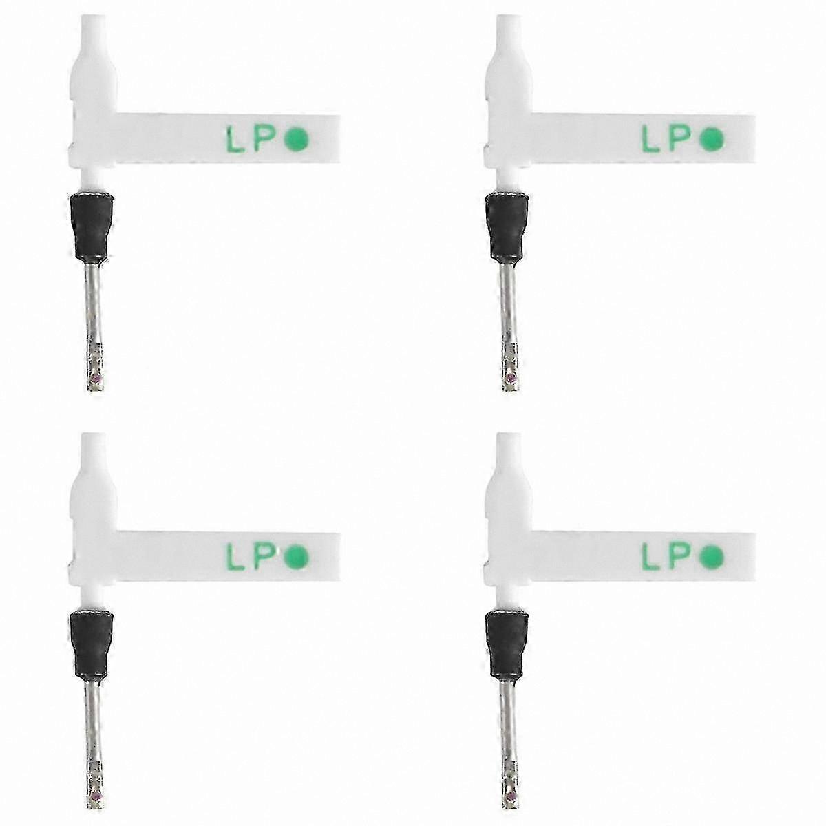 4pcs Double-Sided Record Player Stylus, Replacement Needle for Phonograph, Compatible with Various Models, White