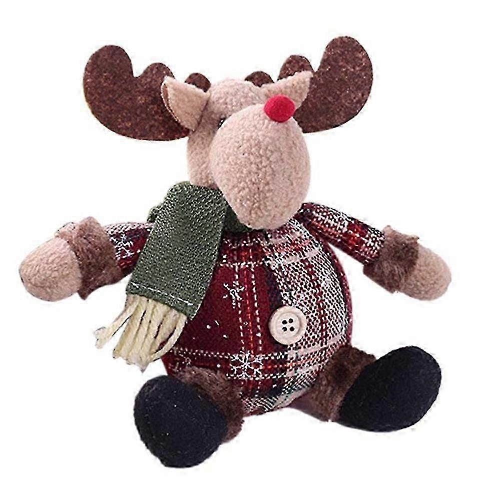 ファッションかわいいサンタ雪だるま鹿の形をした人形クリスマス人形クリスマスツリーハンギングオーナメントMyi