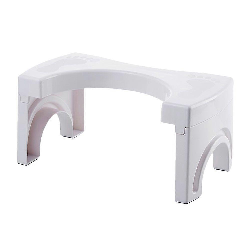 Kunststoff-WC-Fußhocker Klappbarer Tritthocker Badezimmer-Hocker für Erwachsene