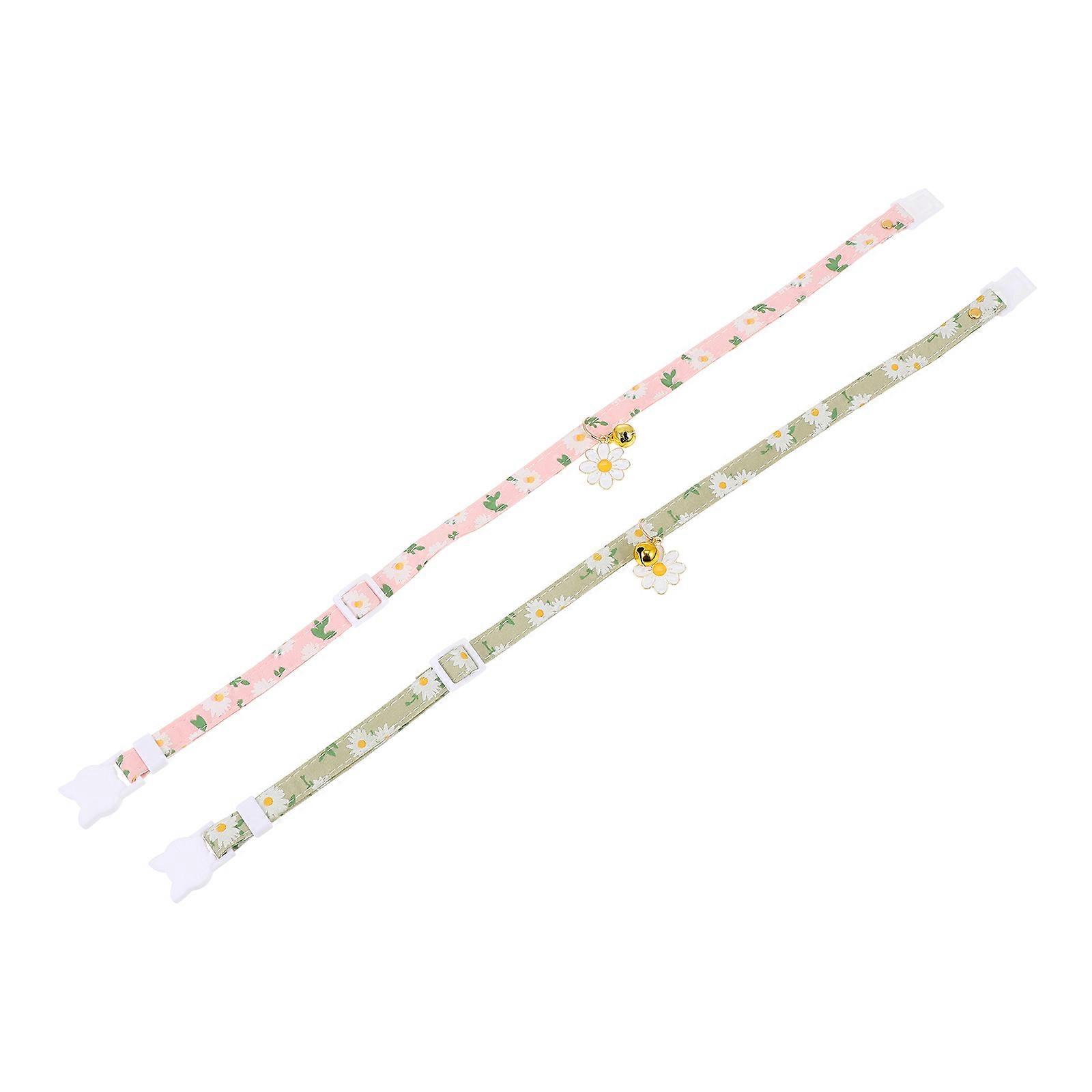Pet Neck Ornament Kitten Collar for Party Use 2Pcs Suppleness Decorative Set