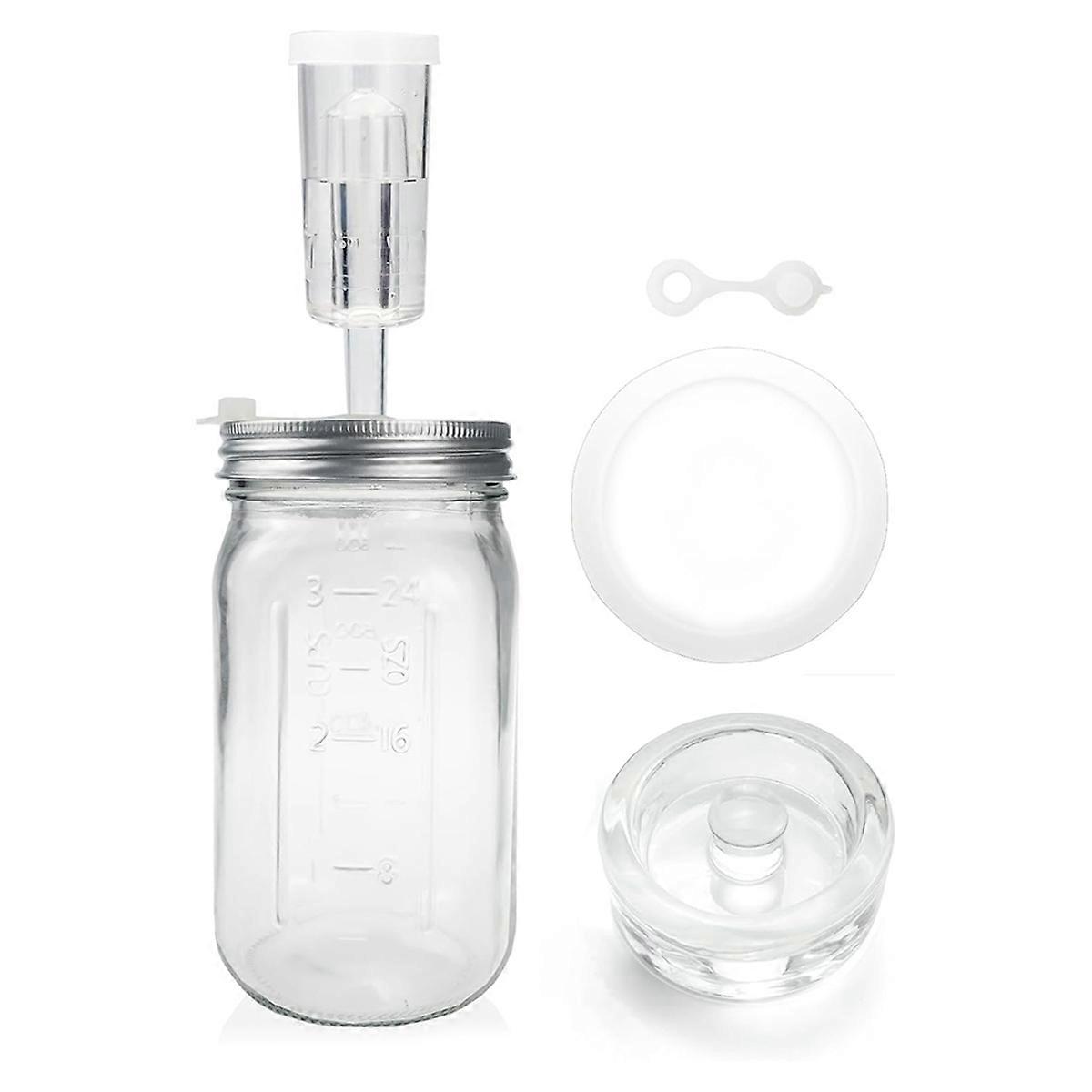 32 Oz Jar Fermentation Kit, Fermentation Jar, Fermentation Lid, Fermenting Weights and Airlocks