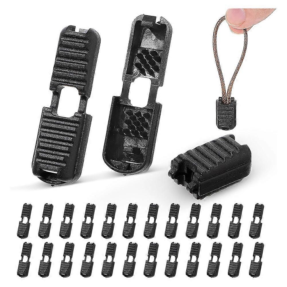 25 Pack Zipper Puller Wire Ends, DIY Replacement Zipper Fasteners