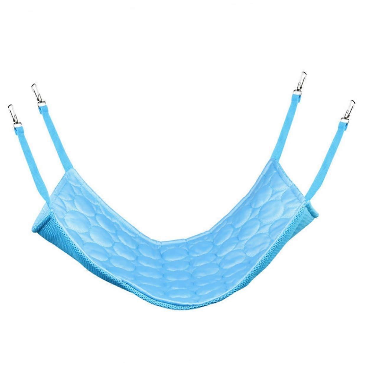 Pet Cat Hammock Single Pack Double Sided Hanging Bed Breathable Summer Nest Indoor Cats Cushion Blue