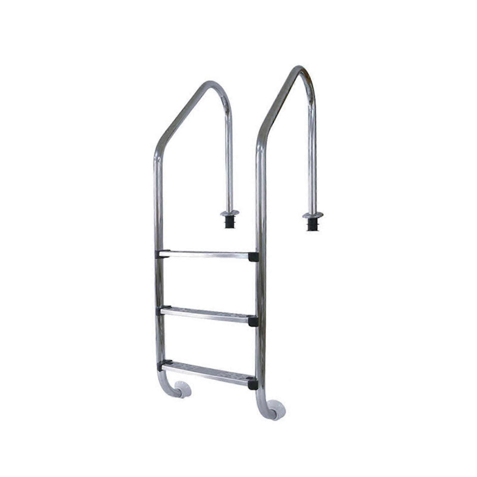 Swimming Pool Ladder 5Step Metallic Indoor Outdoor Pool Safety Grab Rail