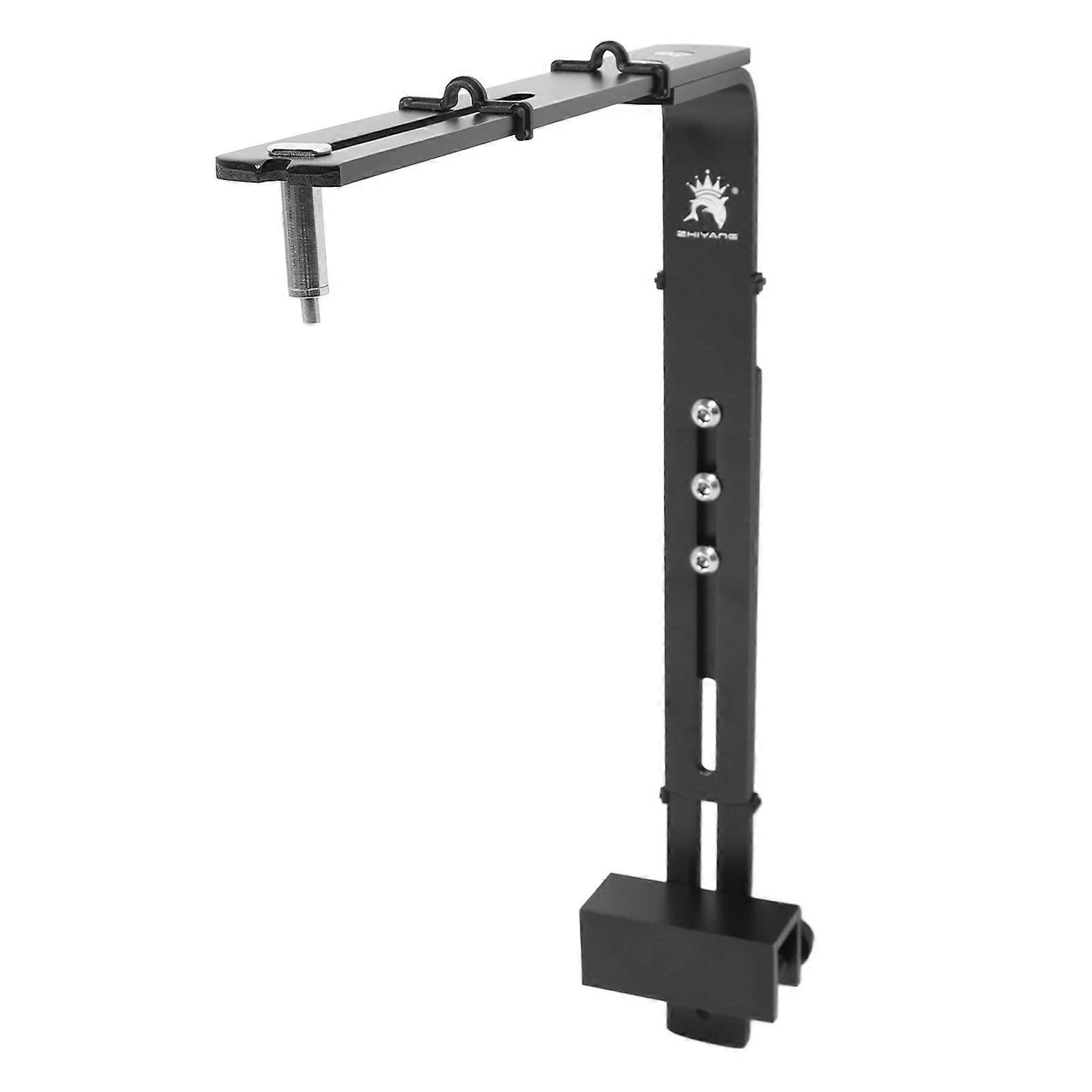 Fish Tank Light Stand Aluminum Alloy Adjustable Height High Stability Reptile Lamp Stand for Aquariums Black