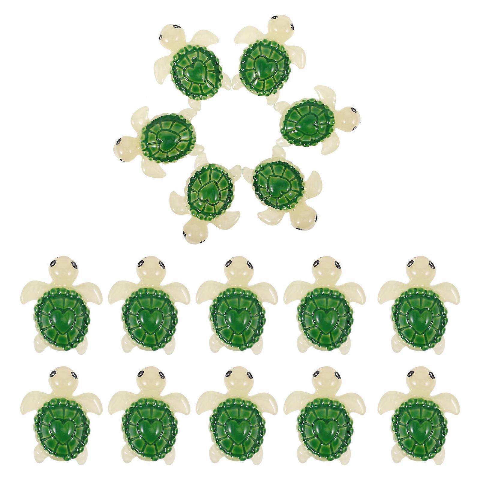 Multi-Function Tortoise Figures Mini Decorative Resin Miniature 24Pcs
